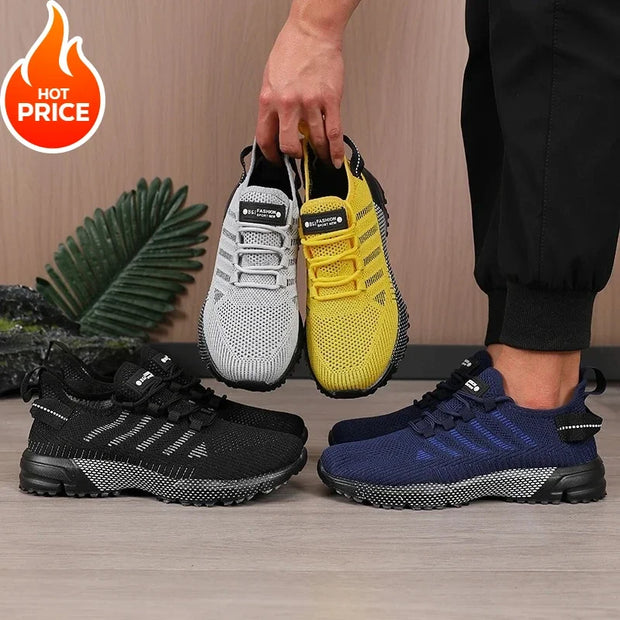 New Mesh Men's Running Shoes Outdoor Casual Walking Fashion Sports Shoes Breathable  Comfortable Training Tennis Shoes for Men