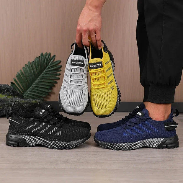 New Mesh Men's Running Shoes Outdoor Casual Walking Fashion Sports Shoes Breathable  Comfortable Training Tennis Shoes for Men