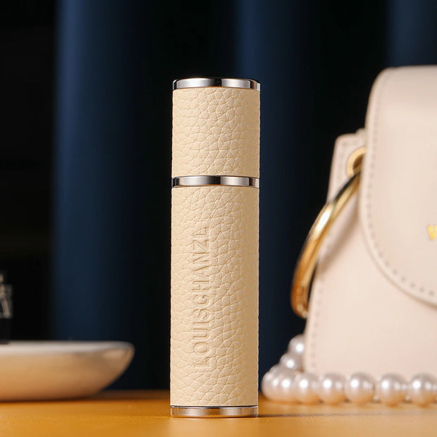 Louischanzl Perfume Atomizer Bottle magnet  Portable leather Sprayer for Boarding Tight Sealing Travel Perfume Spray gift 5ml