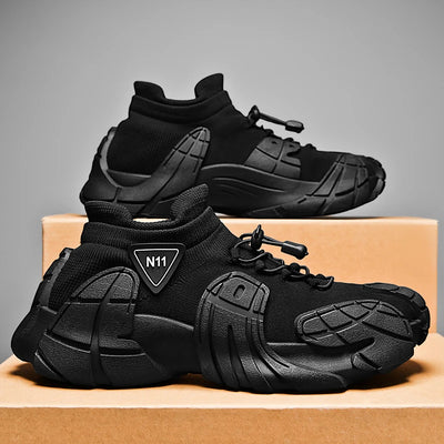 Men Trendy Octopus Sports Shoes Men Mesh Breathable Jogging Shoes Oversize Walking Shoes Male Footwear Mid-top Sock Sneakers