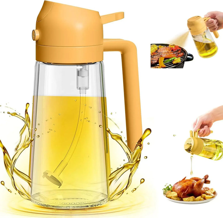 500ml Glass oil spray kitchen Spray Oil Sprayer Bottle Spray Oil Dispenser Oils Jar Cruet BBQ Baking Roasting Picnic Tool