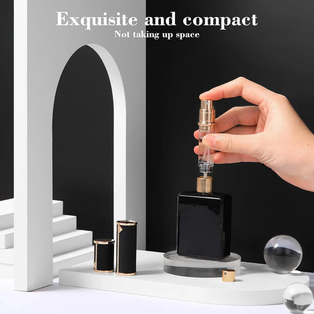 Perfume Travel Refillable Bottle 5ml Perfume Atomizer Bottle Portable Size Sprayer Bottle Luxurious Pocket Perfume Dispenser
