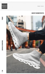 Socks Shoes for Men Black Sneakers Light Breathable Women Runing Shoes Outdoor Platform High Top Men Shoes New Unisex Sport Shoe