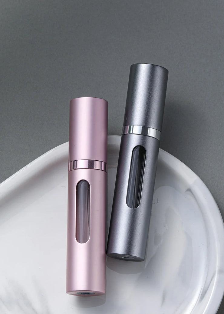 5ml Glass Refillable Perfume Bottle with Spray Scent Pump Portable Travel Empty Cosmetic Containers Mini Spray Atomizer Bottle
