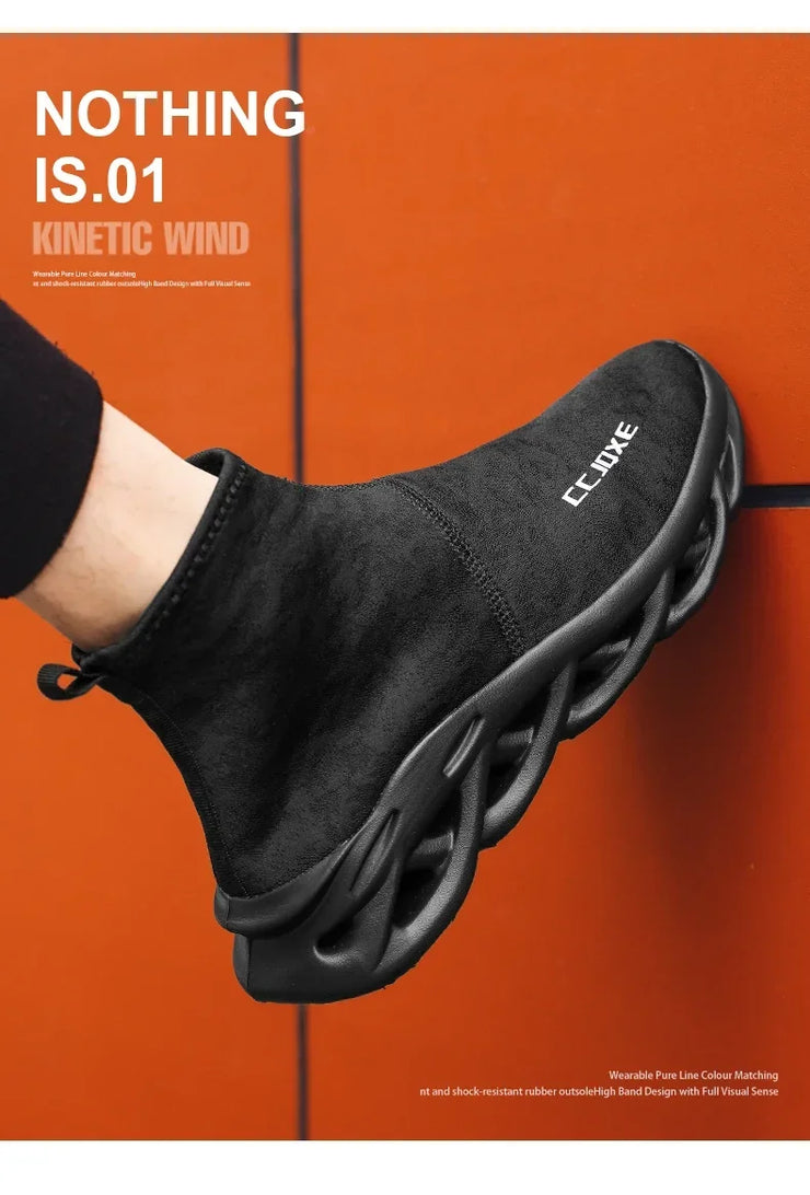 Socks Shoes for Men Black Sneakers Light Breathable Women Runing Shoes Outdoor Platform High Top Men Shoes New Unisex Sport Shoe