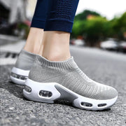 Women Sneakers 2020 Spring Flat Shoes Slip on Platform Sneakers for Women Black Breathable Mesh Sock Sneakers Shoes