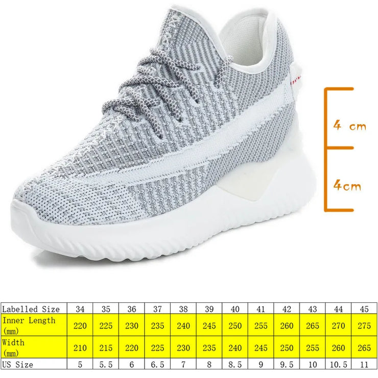 Fujin 2024 Women Summer Shoes New Sock Sneakers Platform Wedge Heel Dad Shoes Chunky Sneakers Pumps Breathable Comfy Shoes