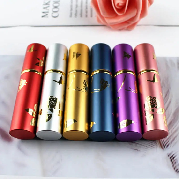 10ml Glass Spray Bottle Metal Perfume Bottles Empty Atomizer Glass Botle Refillable Vials