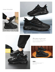 Men's Sneakers New Mesh Breathable Running Shoes Men's Casual Trendy Versatile Soft Sole Anti Slip Wear-resistant Men's Shoes