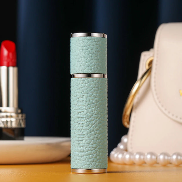 Louischanzl Perfume Atomizer Bottle magnet  Portable leather Sprayer for Boarding Tight Sealing Travel Perfume Spray gift 5ml