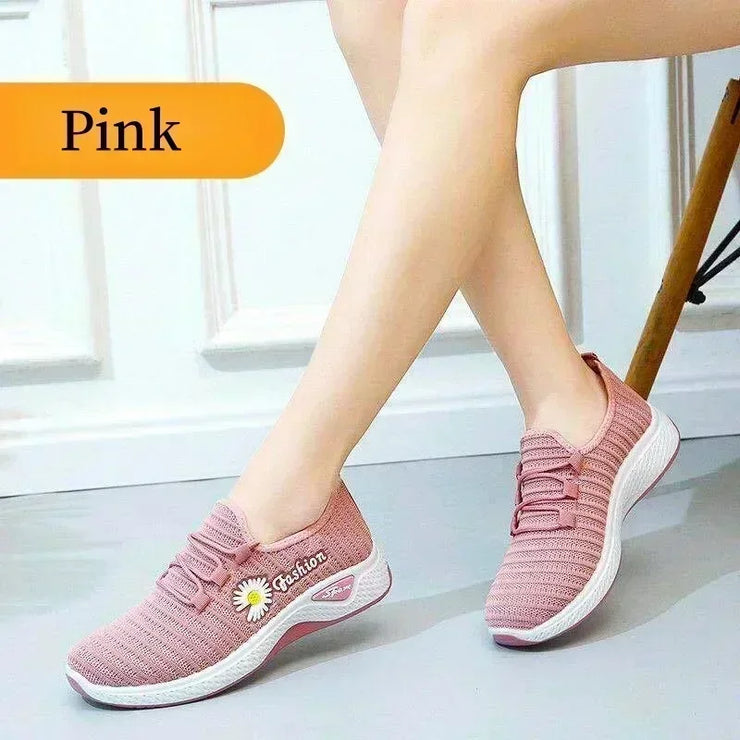 2025 NEW Stylish Women's Casual Flats in Fabric, Soft Sole Sneakers for Light Running and Everyday Wear