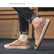 Luxury Black Men's Canvas Sneakers Designer Flat Vulcanized Shoes Men Low Top Casual Skateboard Shoes For Men Fashion Sneakers