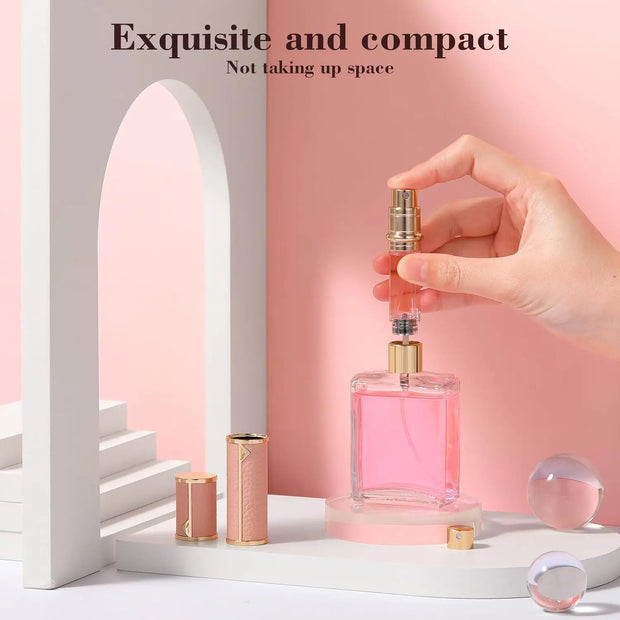 Perfume Travel Refillable Bottle 5ml Perfume Atomizer Bottle Portable Size Sprayer Bottle Luxurious Pocket Perfume Dispenser