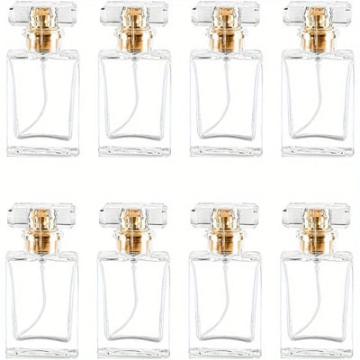 8pcs 30ml Glass Perfume Bottles Empty Refillable Clear Travel Perfume Spray Atomizer Bottle Perfume Bottle Atomizer Container