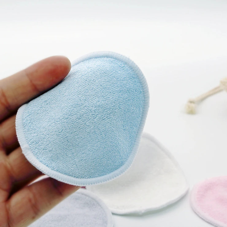 12PC Reusable Cotton Pads Makeup Remover Pads Washable Round Bamboo Make Up Pads Cloth Nursing Pads Skin Care Tool Skin Cleaning