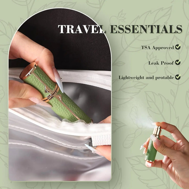 Perfume Travel Refillable Bottle 5ml Perfume Atomizer Bottle Portable Size Sprayer Bottle Luxurious Pocket Perfume Dispenser