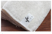 1/5PCS Natural Bamboo Fiber Thickened Cleaning Cloth White Dish Towel Kitchen Scouring Pad Easy To Clean Bathroom Rags Dishcloth