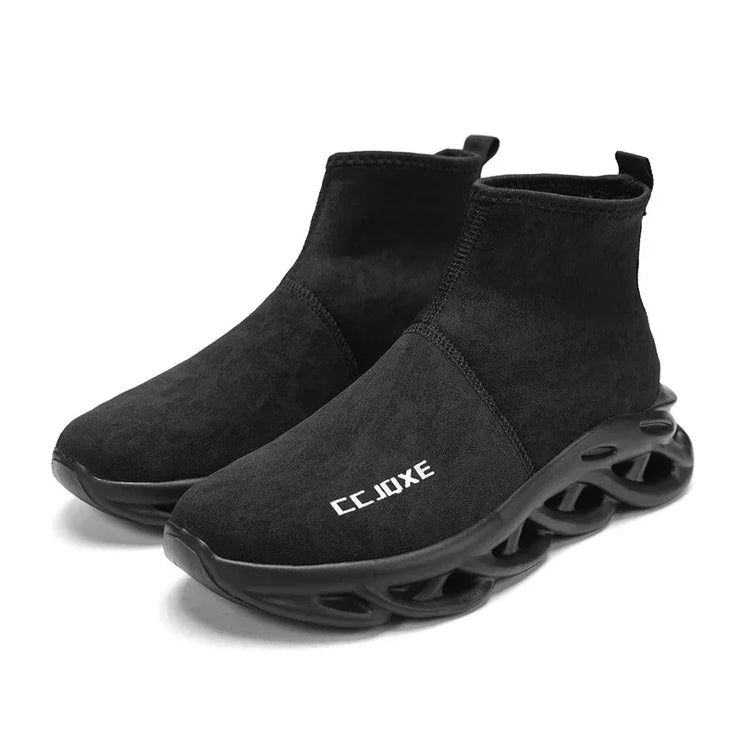 Socks Shoes for Men Black Sneakers Light Breathable Women Runing Shoes Outdoor Platform High Top Men Shoes New Unisex Sport Shoe