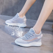 Fujin 2024 Women Summer Shoes New Sock Sneakers Platform Wedge Heel Dad Shoes Chunky Sneakers Pumps Breathable Comfy Shoes