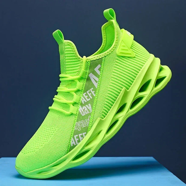 2025 New Men's Sneakers Mesh Breathable Running Shoes Fashion Outdoor Lace Up Sport Casual Shoes Lightweight Comfortable