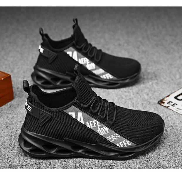 2025 New Men's Sneakers Mesh Breathable Running Shoes Fashion Outdoor Lace Up Sport Casual Shoes Lightweight Comfortable