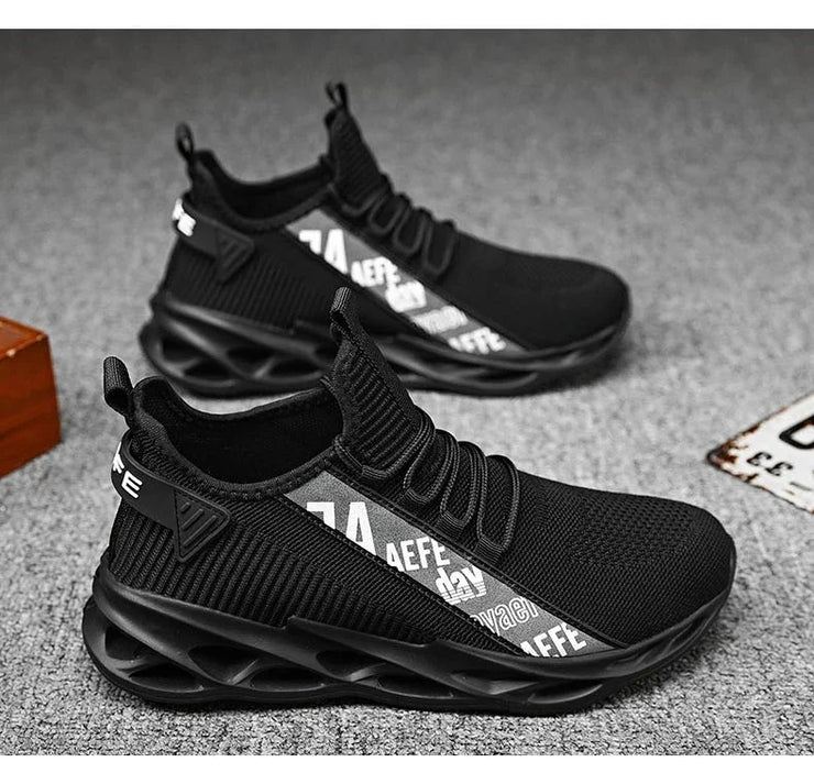 2025 New Men's Sneakers Mesh Breathable Running Shoes Fashion Outdoor Lace Up Sport Casual Shoes Lightweight Comfortable