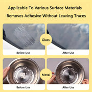 Disposable adhesive removal wipes - portable residue free cleaner suitable for kitchen, bathroom, living room, and car surfaces