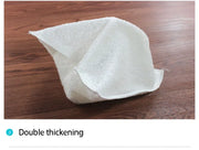 1/5PCS Natural Bamboo Fiber Thickened Cleaning Cloth White Dish Towel Kitchen Scouring Pad Easy To Clean Bathroom Rags Dishcloth