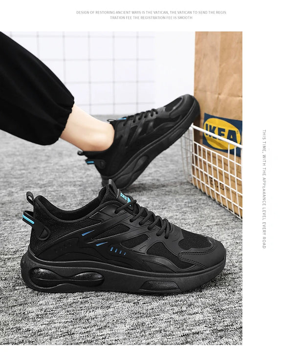 Men's Sneakers New Mesh Breathable Running Shoes Men's Casual Trendy Versatile Soft Sole Anti Slip Wear-resistant Men's Shoes