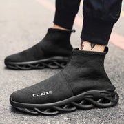 Socks Shoes for Men Black Sneakers Light Breathable Women Runing Shoes Outdoor Platform High Top Men Shoes New Unisex Sport Shoe