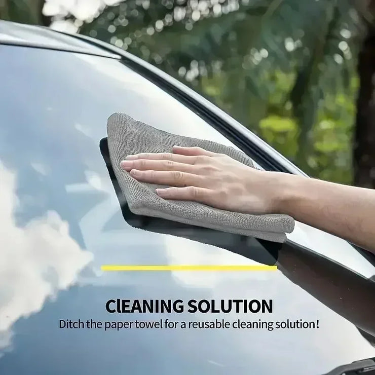 Bamboo Charcoal Dishcloth Reusable Absorbent Car Window Cleaning Cloths Non-stick Oil Microfiber Towel Home Washing Dishes Rag