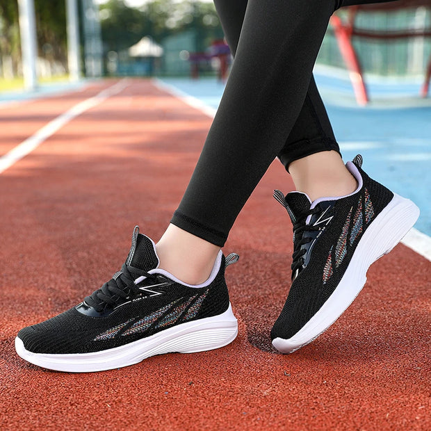 Women's Running Shoes Mesh Soft Sole Outdoor Sports Shoe Tennis Breathable Fashion Sneakers