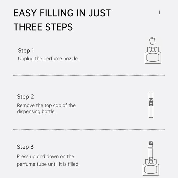 Louischanzl 10ml magnet Perfume Atomizer Bottle Portable leather Sprayer for Boarding Tight Sealing Travel Perfume Spray gift