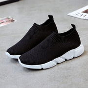 Women Shoes Knitting Sock Sneakers Women Lightweight Casual Slip On Flat Laides Shoes Woman Plus Size Loafers Walking Famela