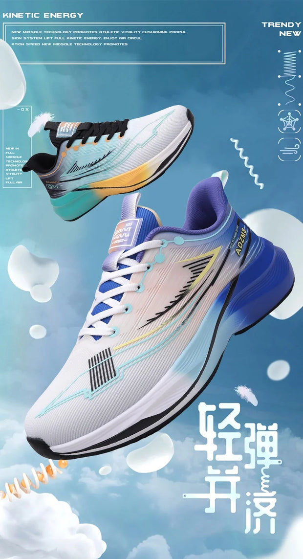 Men's Shoes Mesh Shoes Men's Lightweight Soft-Soled Running Shoes Spring and Summer Breathable Trendy Shoes Casual Non-Slip Spor