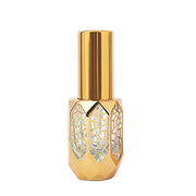 Travel 6ml Mini Spray Bottle Luxury Gold Plating Glass Perfume Portable Refillable Bottles Transparent Alcohol Mist Atomizer