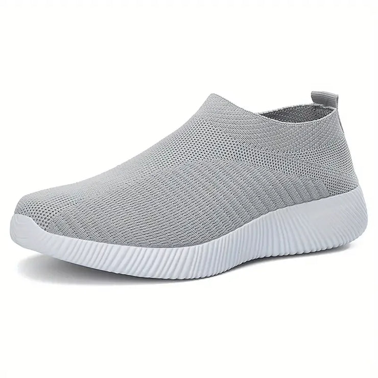 YRZL Womens Shoes Knitting Sock Sneakers Women Flat Shoes Casual Breathable Comfortable Slip on Flats Walking Shoes for Women