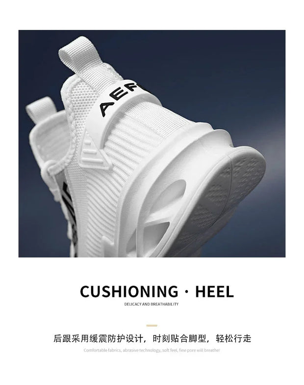 2025 New Men's Sneakers Mesh Breathable Running Shoes Fashion Outdoor Lace Up Sport Casual Shoes Lightweight Comfortable