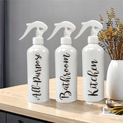3pcs Portable Spray Bottle Refillable Plastic Bottle Cosmetics Alcohol Bottle Kitchen Bathroom Cleaning Spray Bottle