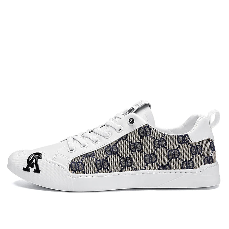 Luxury Black Men's Canvas Sneakers Designer Flat Vulcanized Shoes Men Low Top Casual Skateboard Shoes For Men Fashion Sneakers
