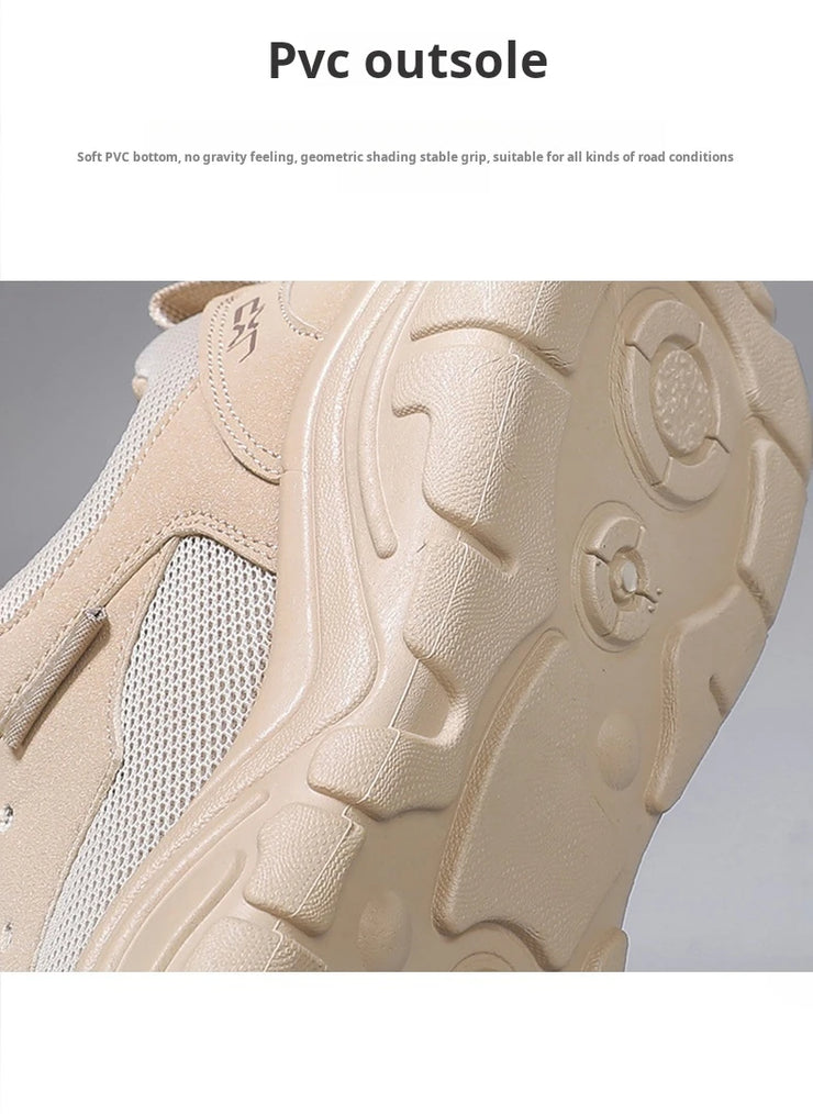 Sneakers for Men Fashion Lace Up Platform Shoe White Breathable Comfortable Male Sport Running Shoes Zapatillas 2025