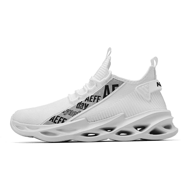 2025 New Men's Sneakers Mesh Breathable Running Shoes Fashion Outdoor Lace Up Sport Casual Shoes Lightweight Comfortable