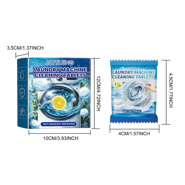 12/20Pcs Household Cleaning Accessories Washing Machine/Toilet Bowl/Pipe Cleaning Tablets Effervescent Cleaning Tablets Cleaner