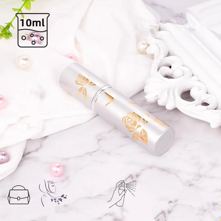 10ml Glass Spray Bottle Metal Perfume Bottles Empty Atomizer Glass Botle Refillable Vials