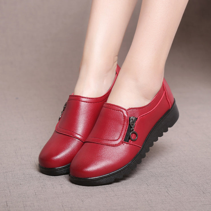Elderly Walking Flat Shoes Breathable Thick Sole Sneakers Suitable for Going Beach Side Wear