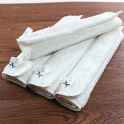 1/5PCS Natural Bamboo Fiber Thickened Cleaning Cloth White Dish Towel Kitchen Scouring Pad Easy To Clean Bathroom Rags Dishcloth
