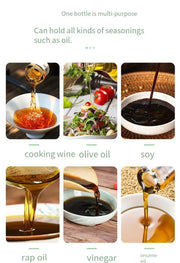 Pneumatic Oil Spray Bottle for Kitchen - Precision Cooking Oil Sprayer for BBQ, Olive Oil, Baking & Frying - BPA-Free Plastic