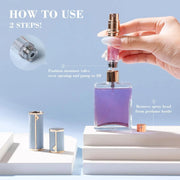 Perfume Travel Refillable Bottle 5ml Perfume Atomizer Bottle Portable Size Sprayer Bottle Luxurious Pocket Perfume Dispenser