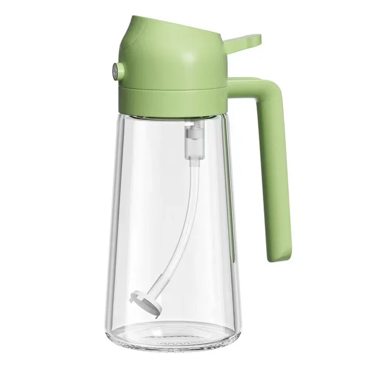 Dual purpose kitchen oil spray can leakproof oil can glass spray bottle kitchen household Plastic or glass bottle body