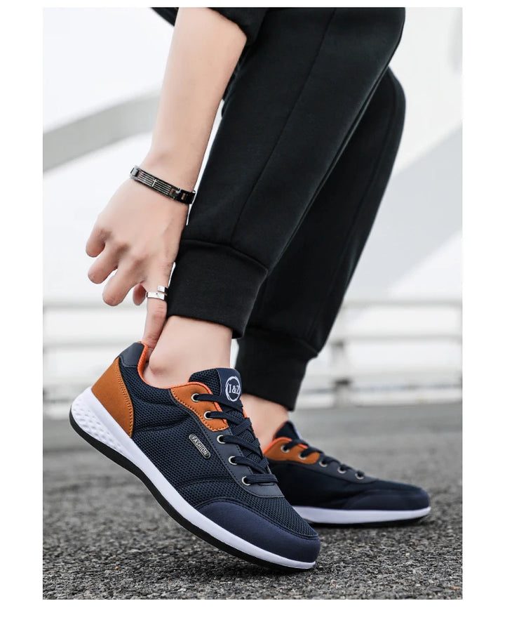 Men Running Shoes Trend Casual Shoes Fashion Mesh Breathable Leisure Male Sneakers Non-Slip Footwear Walking Men Jogging Shoes